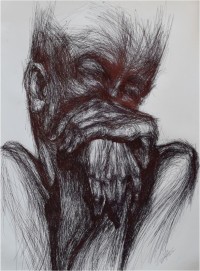 Khalid Khan-Kaay, 23 x 32 Inch, Acrylic on Canvas, Figurative Painting, AC-KHKN-068